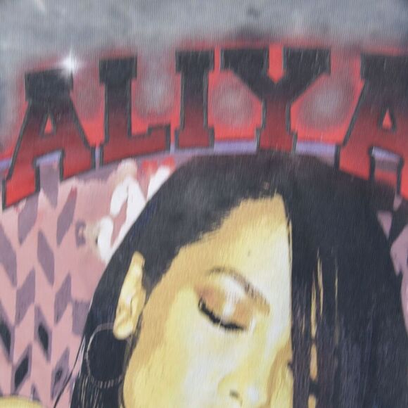 Aaliyah Rap Tee T Shirt Adult Pink White 3XL Tie Dye RnB R&B Artist Graphic - Picture 4 of 7